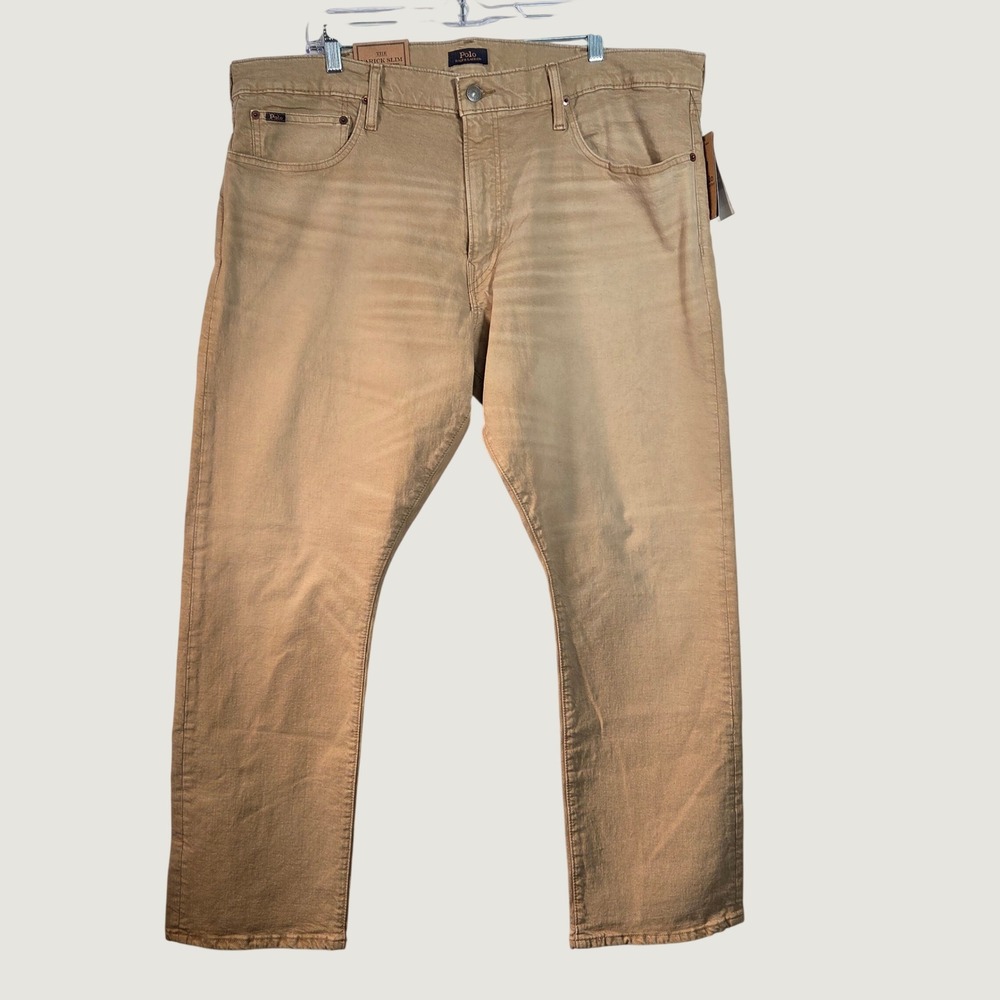 NWT Polo Ralph Lauren Varick Slim Straight Men's 40x30 Casual Quiet‎ Luxury